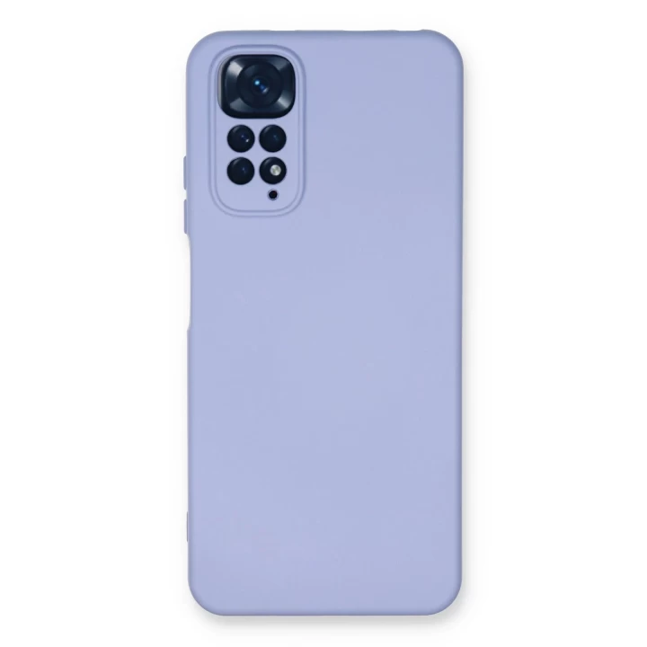 Xiaomi Redmi Note 11 Kılıf Nano içi Kadife Silikon - Lila