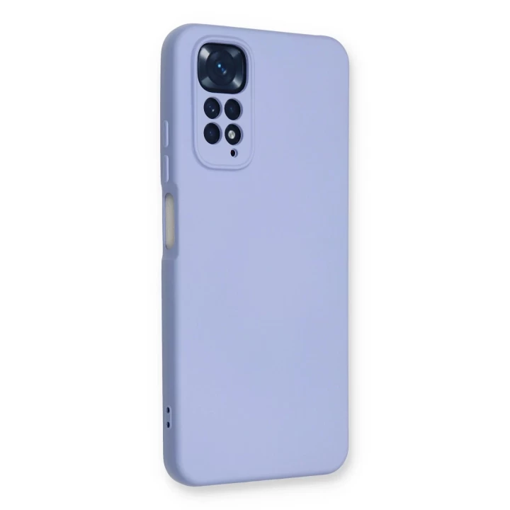 Xiaomi Redmi Note 11 Kılıf Nano içi Kadife Silikon - Lila