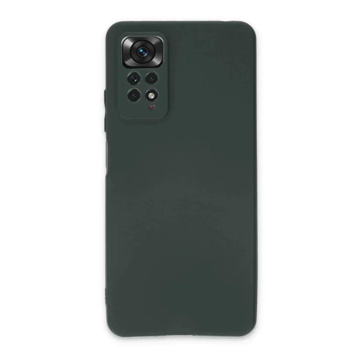 Xiaomi Redmi Note 11 Pro Kılıf First Silikon - Koyu Yeşil