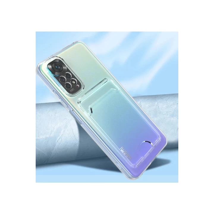 Xiaomi Redmi Note 11 Pro Kılıf Kart Şeffaf Silikon - Şeffaf