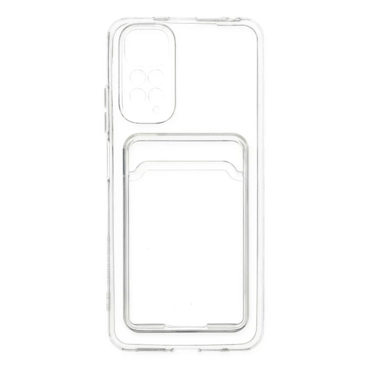 Xiaomi Redmi Note 11 Pro Kılıf Kart Şeffaf Silikon - Şeffaf