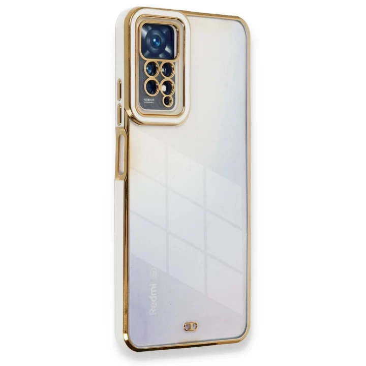 Xiaomi Redmi Note 11 Pro Kılıf Liva Lens Silikon - Beyaz