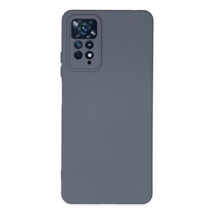 Xiaomi Redmi Note 11 Pro Kılıf Nano içi Kadife Silikon - Gri