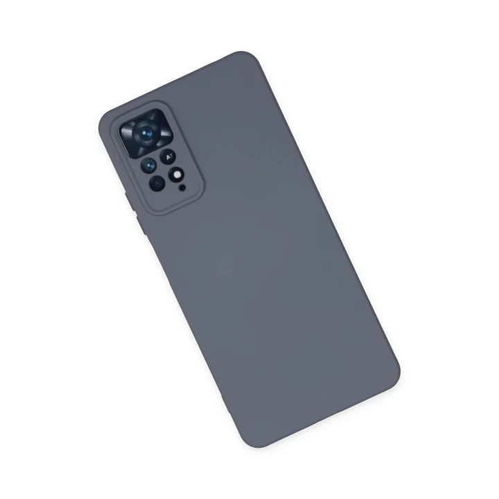 Xiaomi Redmi Note 11 Pro Kılıf Nano içi Kadife Silikon - Gri