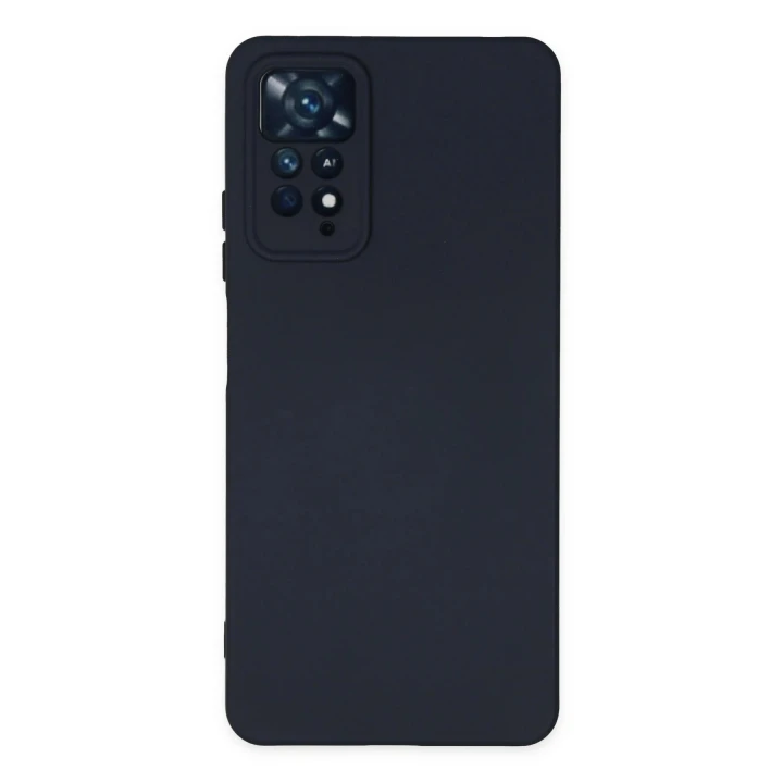 Xiaomi Redmi Note 11 Pro Kılıf Nano içi Kadife Silikon - Lacivert