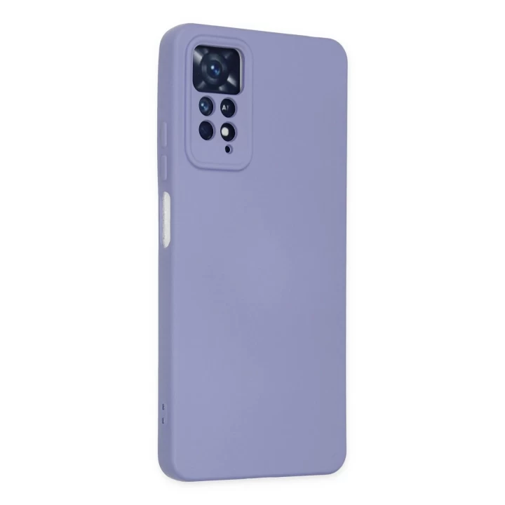 Xiaomi Redmi Note 11 Pro Kılıf Nano içi Kadife Silikon - Lila