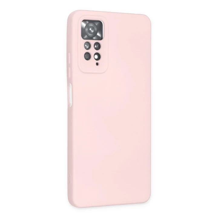 Xiaomi Redmi Note 11 Pro Kılıf Nano içi Kadife Silikon - Pudra