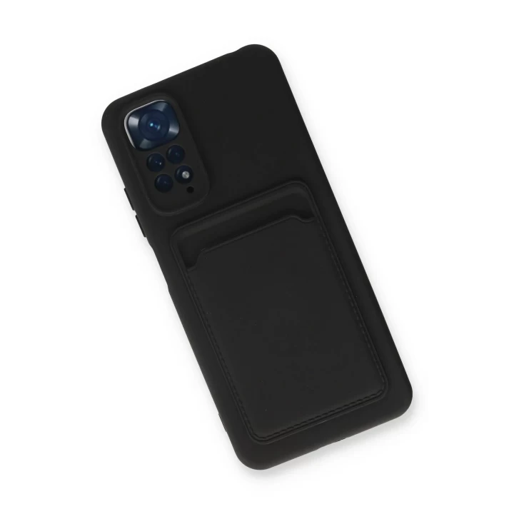 Xiaomi Redmi Note 11S Kılıf Kelvin Kartvizitli Silikon - Siyah