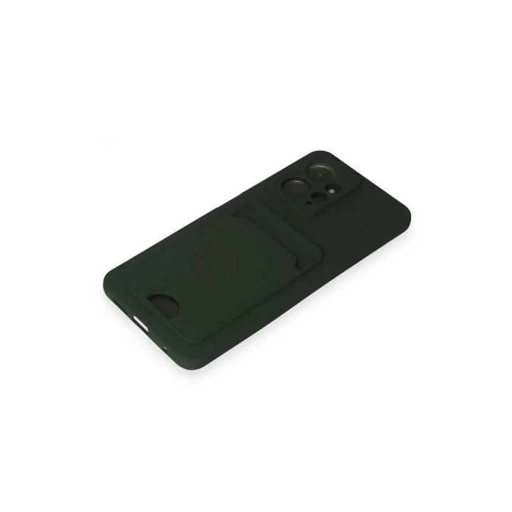 Xiaomi Redmi Note 12 4G Kılıf Kelvin Kartvizitli Silikon - Koyu Yeşil