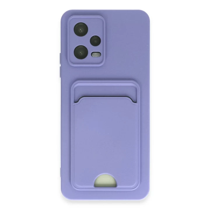 Xiaomi Redmi Note 12 4G Kılıf Kelvin Kartvizitli Silikon - Lila