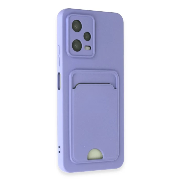 Xiaomi Redmi Note 12 4G Kılıf Kelvin Kartvizitli Silikon - Lila