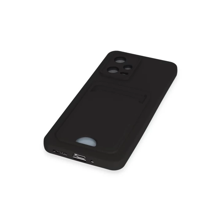 Xiaomi Redmi Note 12 4G Kılıf Kelvin Kartvizitli Silikon - Siyah