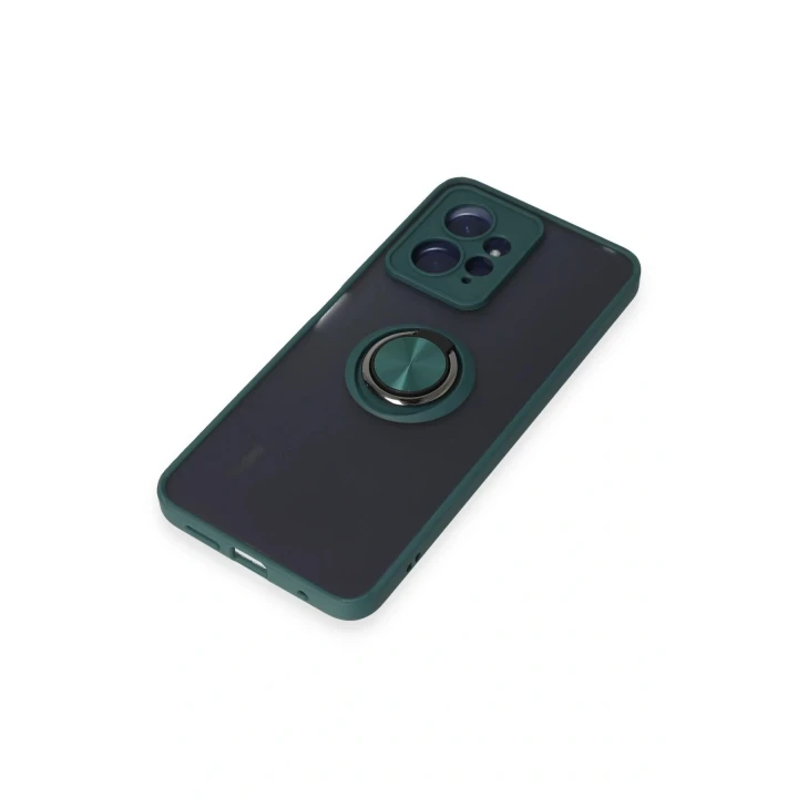 Xiaomi Redmi Note 12 4G Kılıf Montreal Yüzüklü Silikon Kapak - Yeşil