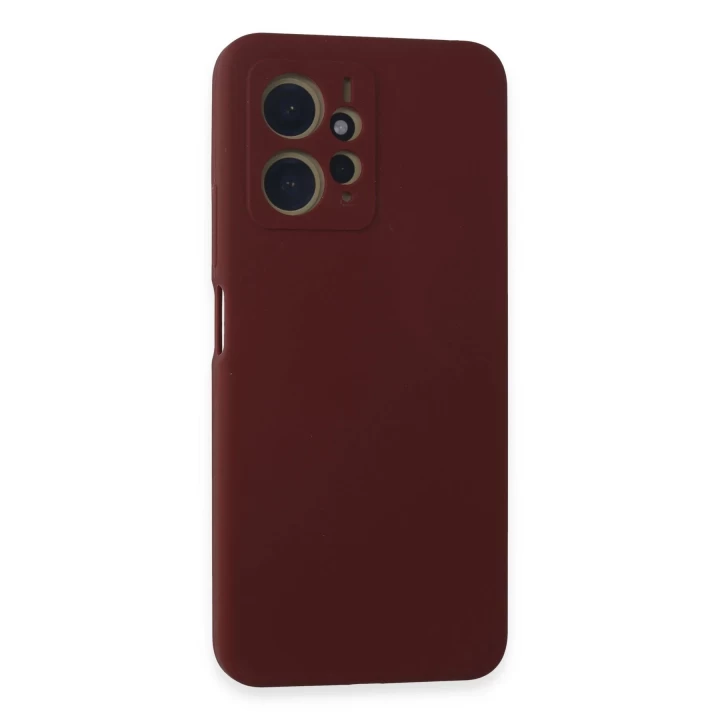 Xiaomi Redmi Note 12 4G Kılıf Nano içi Kadife Silikon - Bordo