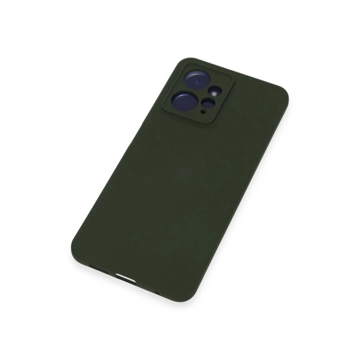 Xiaomi Redmi Note 12 4G Kılıf Nano içi Kadife Silikon - Koyu Yeşil