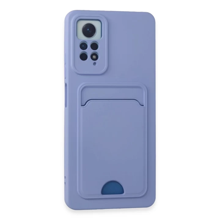 Xiaomi Redmi Note 12 Pro 4G Kılıf Kelvin Kartvizitli Silikon - Lila