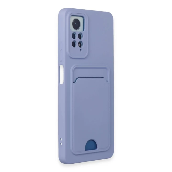 Xiaomi Redmi Note 12 Pro 4G Kılıf Kelvin Kartvizitli Silikon - Lila