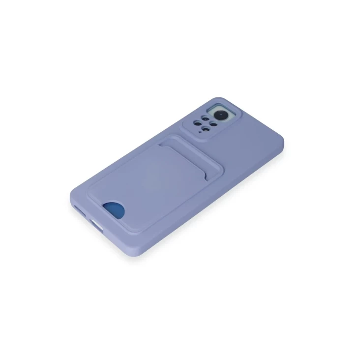 Xiaomi Redmi Note 12 Pro 4G Kılıf Kelvin Kartvizitli Silikon - Lila