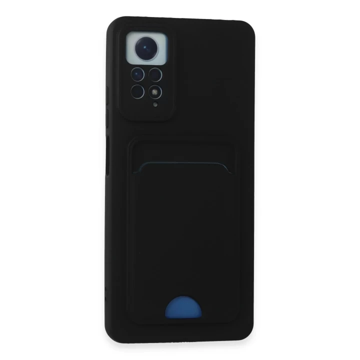 Xiaomi Redmi Note 12 Pro 4G Kılıf Kelvin Kartvizitli Silikon - Siyah