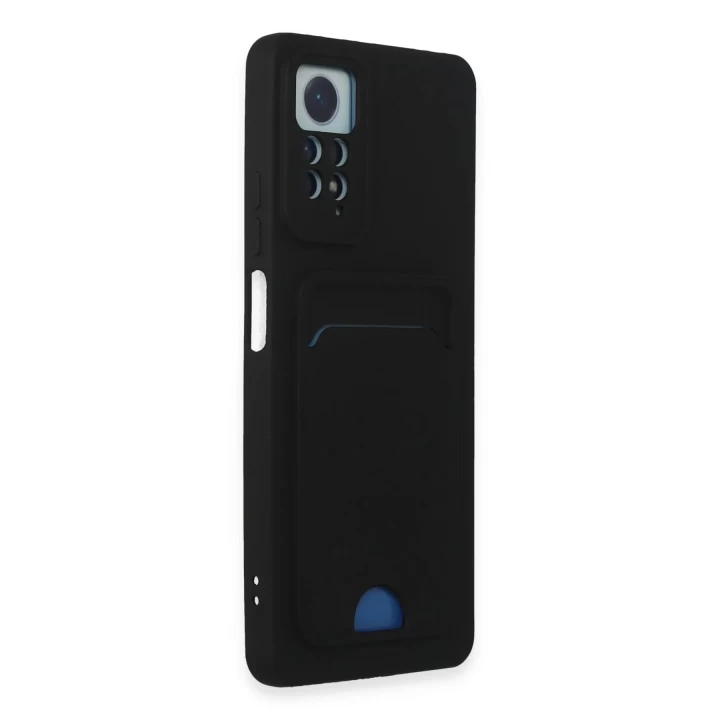 Xiaomi Redmi Note 12 Pro 4G Kılıf Kelvin Kartvizitli Silikon - Siyah