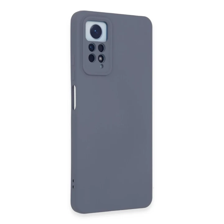 Xiaomi Redmi Note 12 Pro 4G Kılıf Nano içi Kadife Silikon - Gri