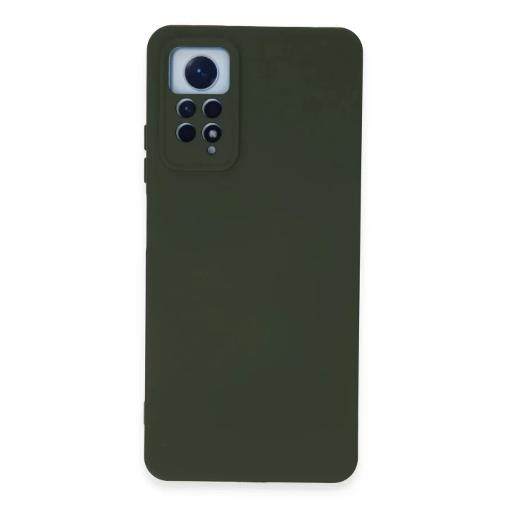 Xiaomi Redmi Note 12 Pro 4G Kılıf Nano içi Kadife Silikon - Koyu Yeşil