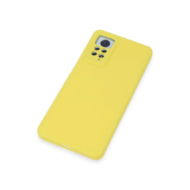 Xiaomi Redmi Note 12 Pro 4G Kılıf Nano içi Kadife Silikon - Sarı