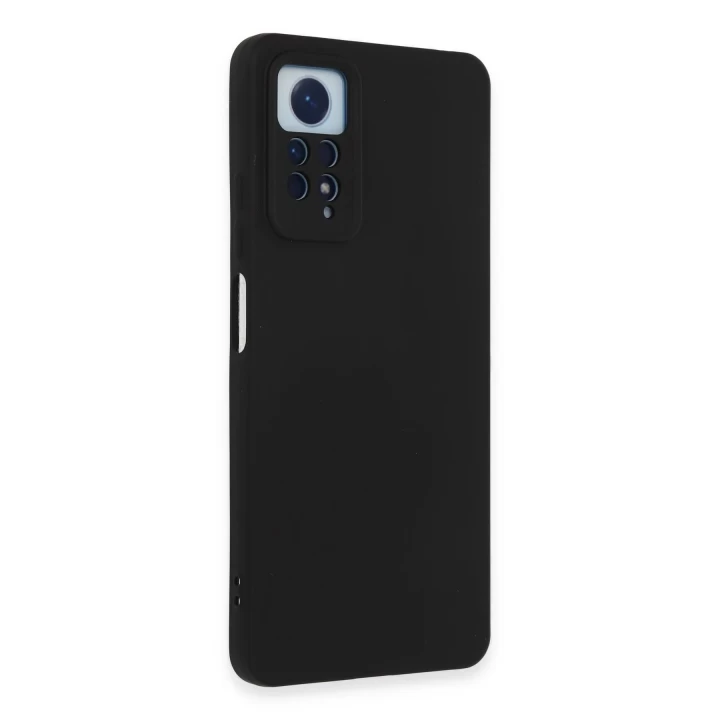 Xiaomi Redmi Note 12 Pro 4G Kılıf Nano içi Kadife Silikon - Siyah