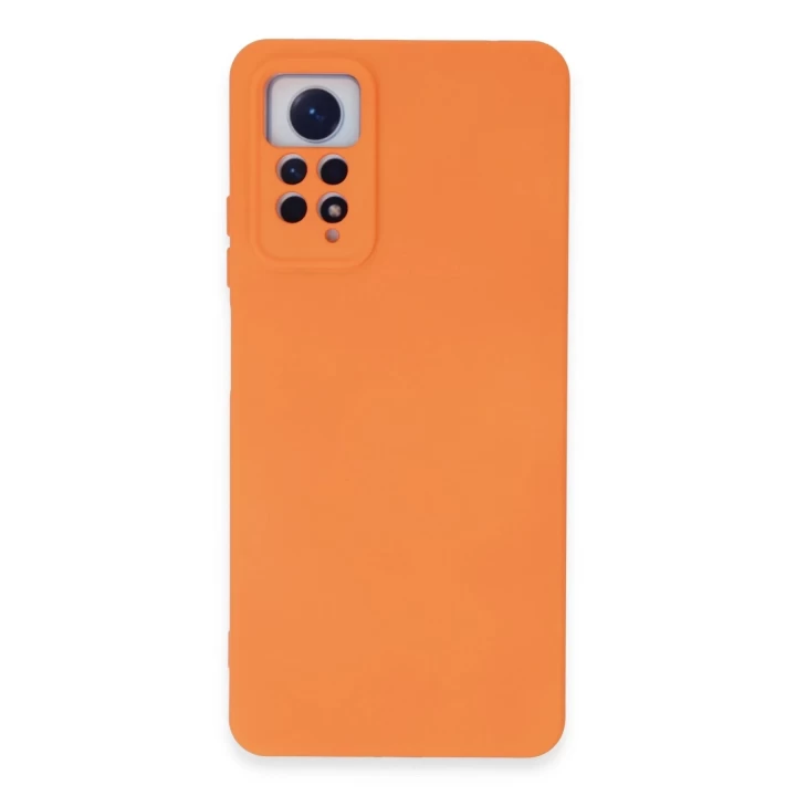 Xiaomi Redmi Note 12 Pro 4G Kılıf Nano içi Kadife Silikon - Turuncu