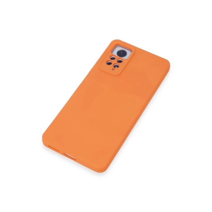 Xiaomi Redmi Note 12 Pro 4G Kılıf Nano içi Kadife Silikon - Turuncu