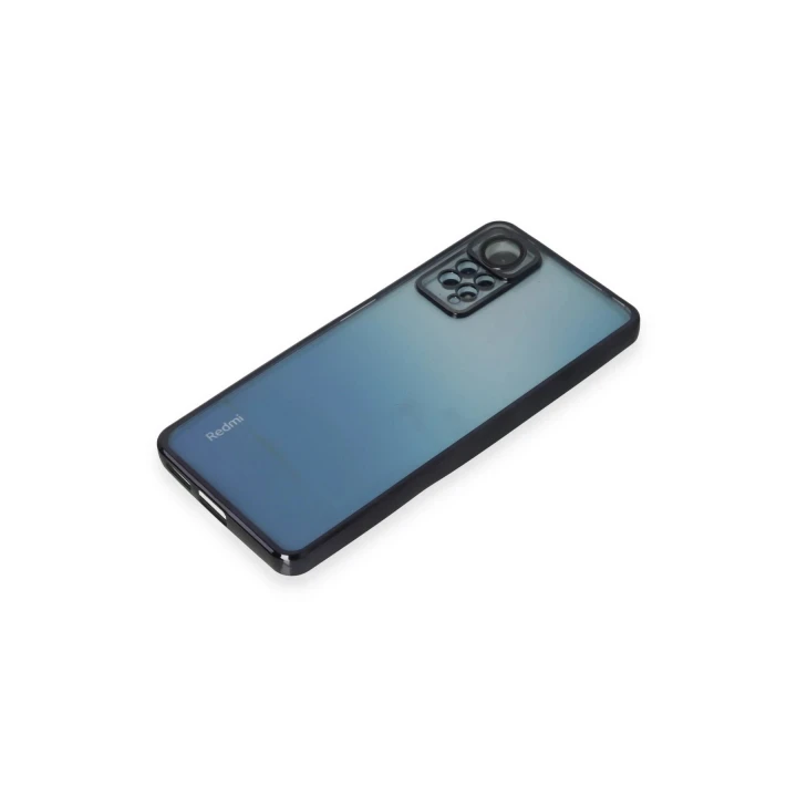 Xiaomi Redmi Note 12 Pro 4G Kılıf Razer Lensli Silikon - Siyah