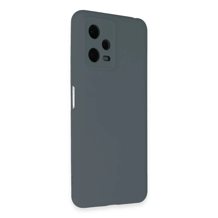 Xiaomi Redmi Note 12 Pro 5G Kılıf Nano içi Kadife Silikon - Gri