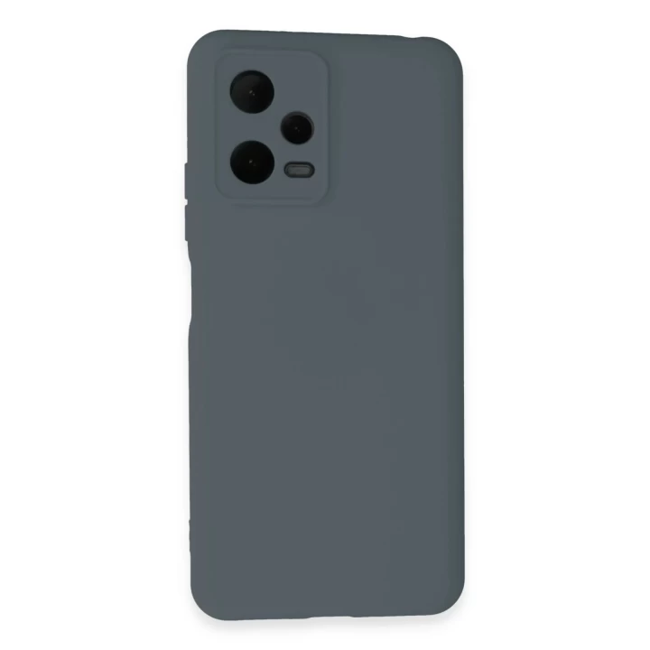 Xiaomi Redmi Note 12 Pro 5G Kılıf Nano içi Kadife Silikon - Gri