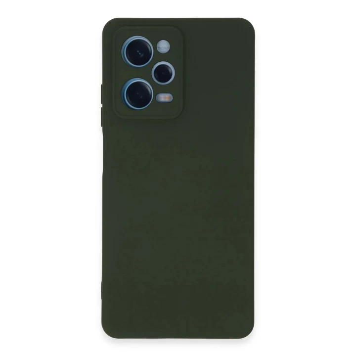 Xiaomi Redmi Note 12 Pro 5G Kılıf Nano içi Kadife Silikon - Koyu Yeşil