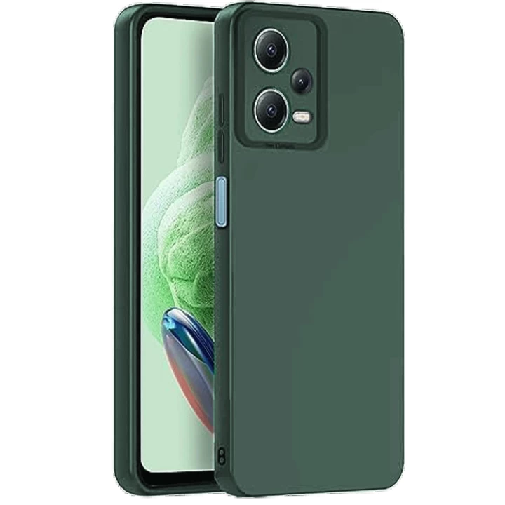 Xiaomi Redmi Note 12 Pro 5G Kılıf Nano içi Kadife Silikon - Koyu Yeşil