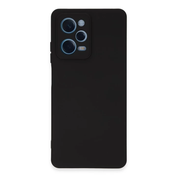 Xiaomi Redmi Note 12 Pro 5G Kılıf Nano içi Kadife Silikon - Siyah