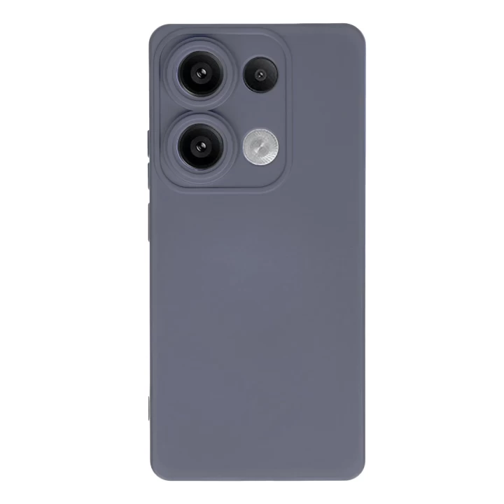Xiaomi Redmi Note 13 4G Kılıf Nano içi Kadife Silikon - Gri