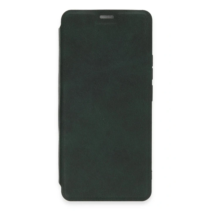 Xiaomi Redmi Note 13 Pro 4G Kılıf Flip Cover - Koyu Yeşil
