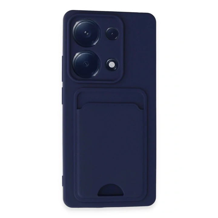 Xiaomi Redmi Note 13 Pro 4G Kılıf Kelvin Kartvizitli Silikon - Lacivert