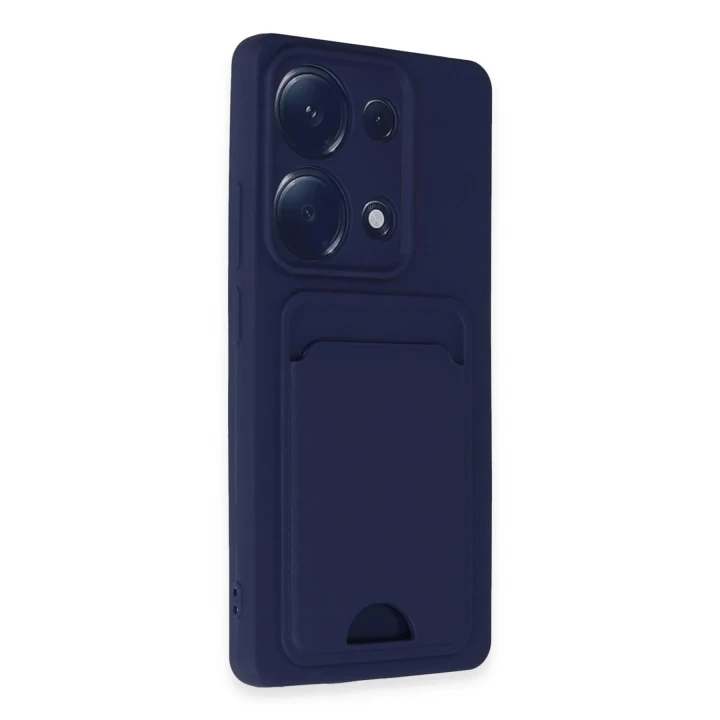 Xiaomi Redmi Note 13 Pro 4G Kılıf Kelvin Kartvizitli Silikon - Lacivert