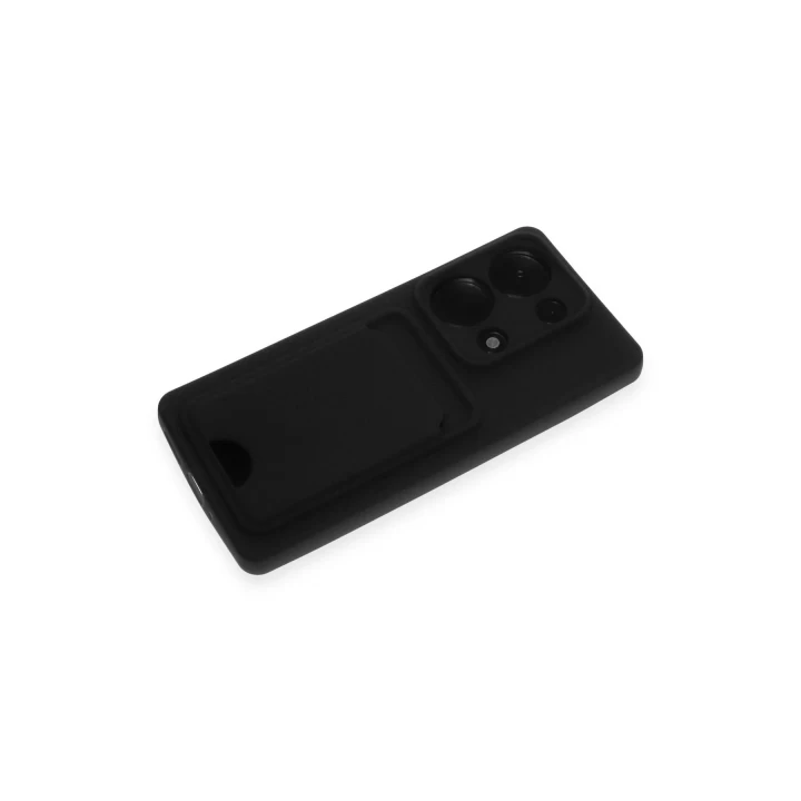 Xiaomi Redmi Note 13 Pro 4G Kılıf Kelvin Kartvizitli Silikon - Siyah