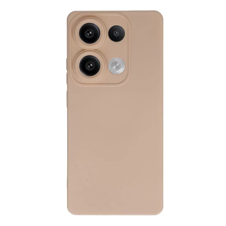 Xiaomi Redmi Note 13 Pro 4G Kılıf Nano içi Kadife Silikon - Pudra