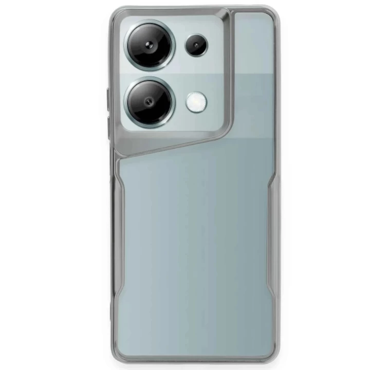 Xiaomi Redmi Note 13 Pro 5G Kılıf Boyi Silikon Kapak - Gümüş