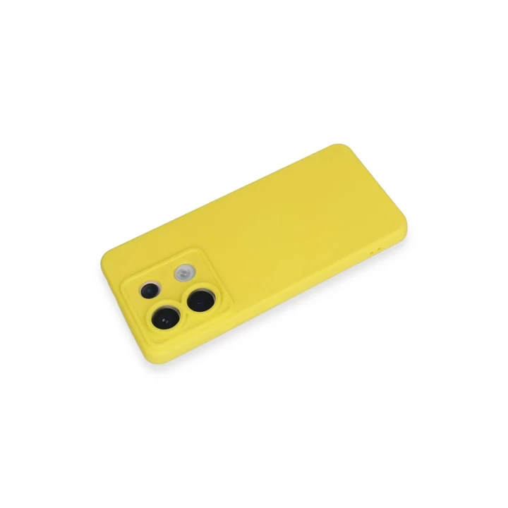 Xiaomi Redmi Note 13 Pro 5G Kılıf Nano içi Kadife Silikon - Sarı