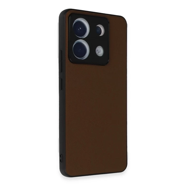 Xiaomi Redmi Note 13 Pro 5G Kılıf Taft Kapak - Kahverengi