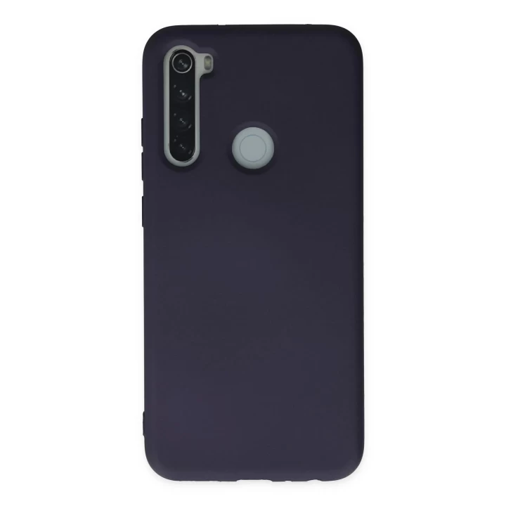 Xiaomi Redmi Note 8 Kılıf Nano içi Kadife Silikon - Lacivert