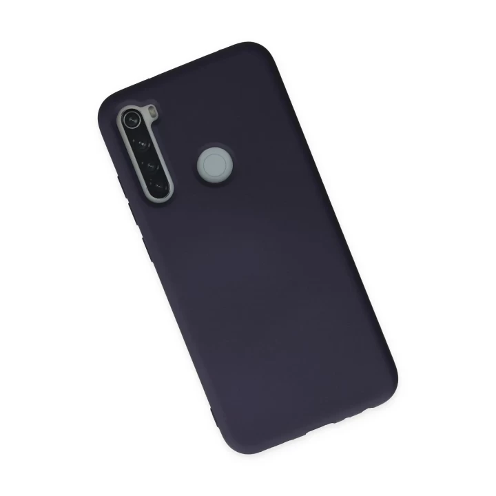 Xiaomi Redmi Note 8 Kılıf Nano içi Kadife Silikon - Lacivert
