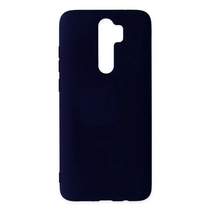 Xiaomi Redmi Note 8 Pro Kılıf Nano içi Kadife Silikon - Lacivert