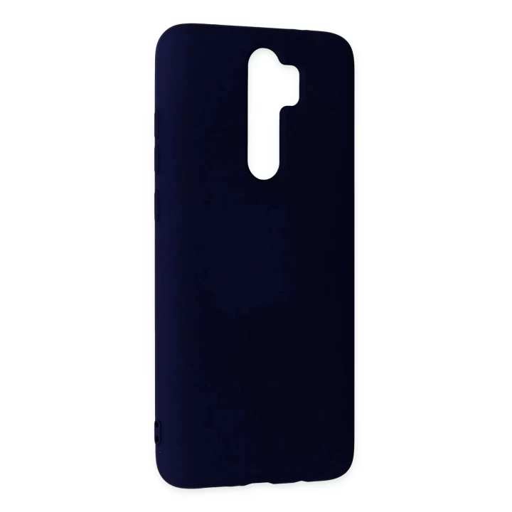Xiaomi Redmi Note 8 Pro Kılıf Nano içi Kadife Silikon - Lacivert