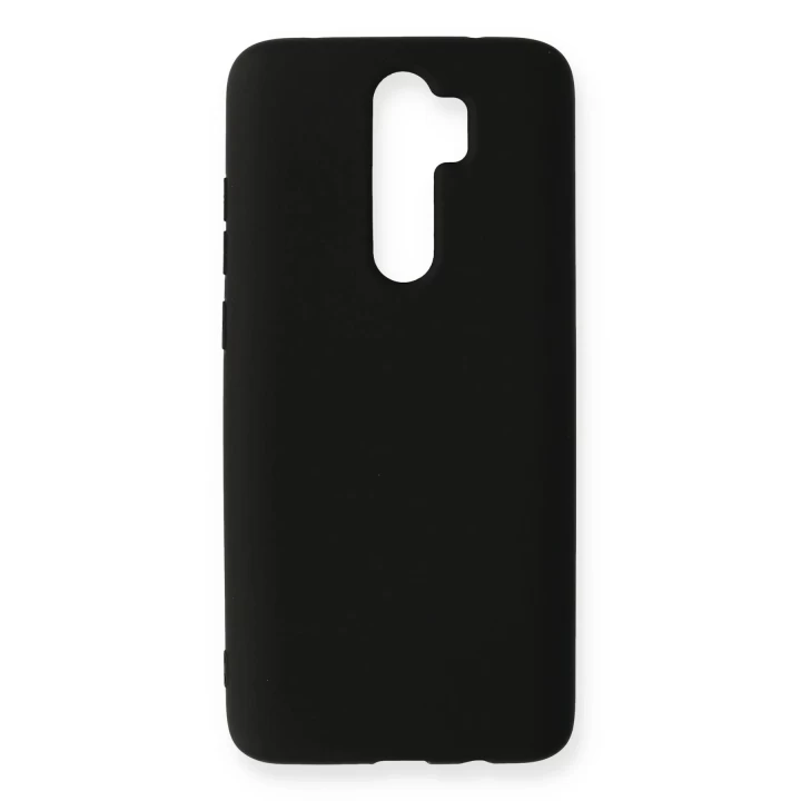 Xiaomi Redmi Note 8 Pro Kılıf Nano içi Kadife Silikon - Siyah